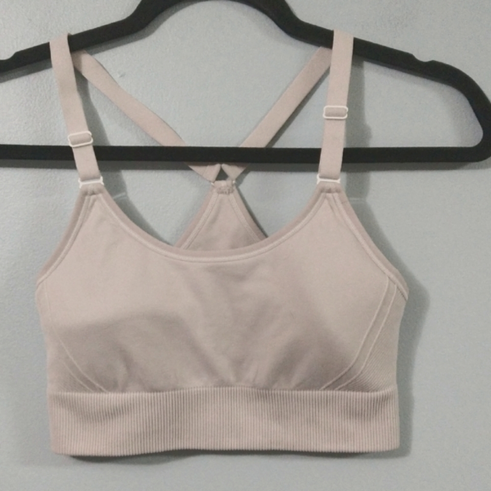 All in Motion Gray Sports Bra with Racerback Design Size L